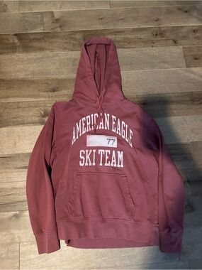 American Eagle Outfitters Women’s Ski Team Hoodie - Dusty Rose Pink